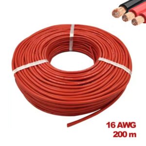 Cable 16AWG 200M Rojo